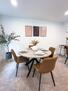 Option 2: Dining space seats 5 comfortably.