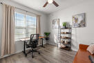 Office with adjustable desk