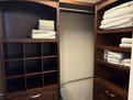 California closet with shelves and drawers