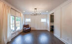 Dining/reading room with fixture