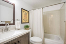 Hallway updated bathroom