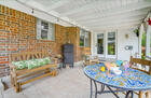 Beautiful back porch for entertaining