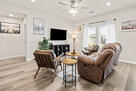 Spacious furnished living room