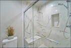 Shower in upper level