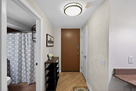 Entry hallway closet and front door