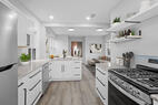 Fully furnished kitchen with ample storage