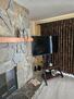 Living room tv and fireplace