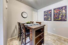 Dining area adjoining kitchen