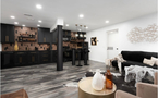 another angle of Living Room + Kitchen