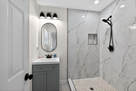 A well appointed full bathroom