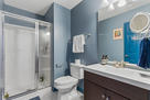 Upstairs bathroom shower