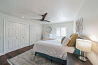 Second bedroom with double closet and large d