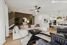 View into the living room  - sectional is now