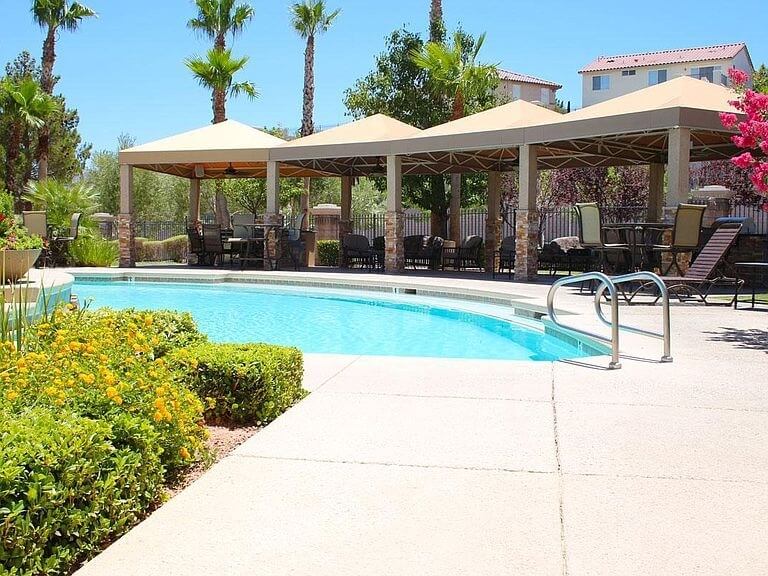 Upper Pool with Cabanas