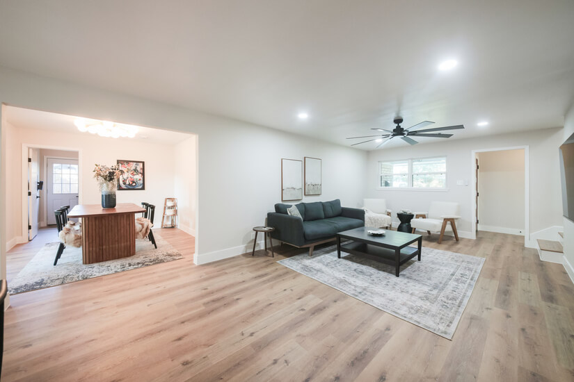 Sleek, spacious open floor plan designed for refined living