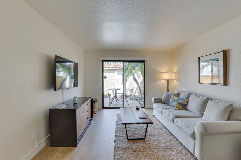 Family room and courtyard 2