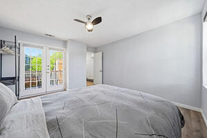 Master Bedroom  with  balcony