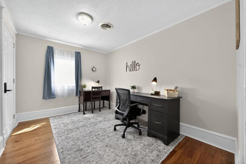 Dedicated home office perfect for remote work