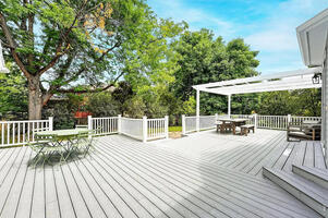 Back Porch including dining table and BBQ