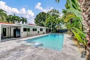 Private backyard with pool perfect