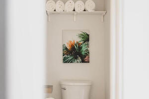 Fresh towels are stocked and ready for you