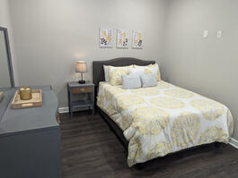 Comfortable bedding in all rooms