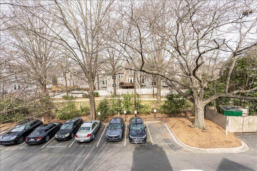 Back parking lot, space 16