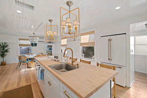 kitchen island with 6 chairs