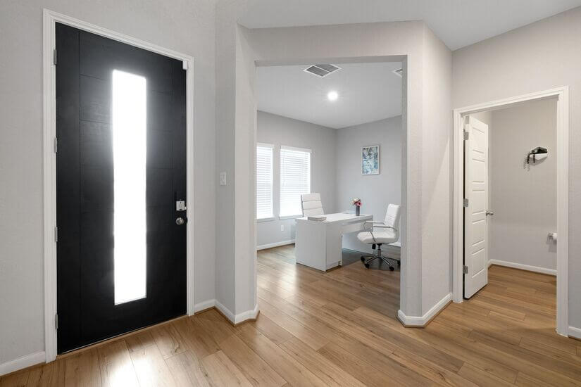 Front office with high-speed WiFi for remote work.