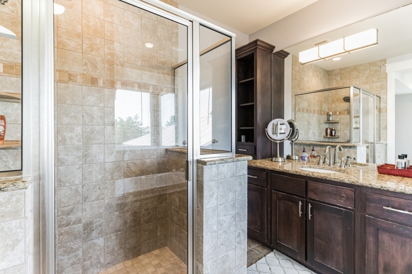 Master bath walk in shower
