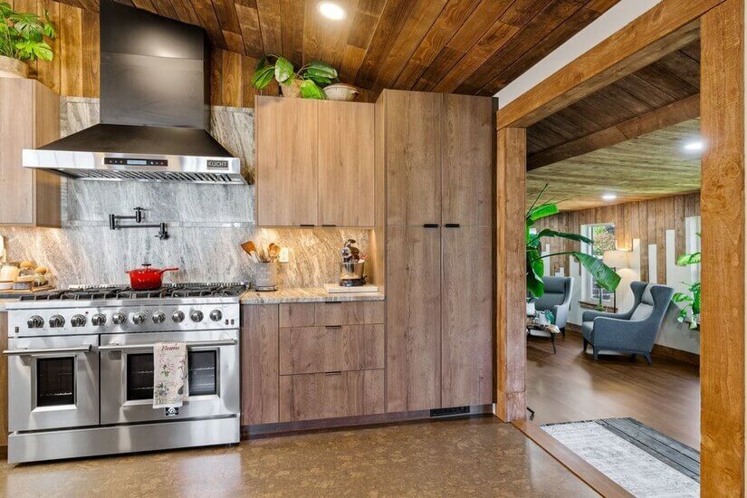 stove and pantry
