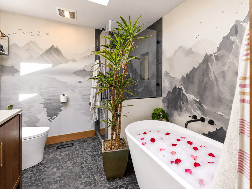 primary bath and shower