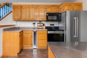 Full kitchen with generous cabinet space