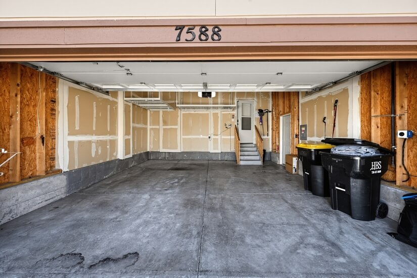 2 Car Garage - Floating Shelves