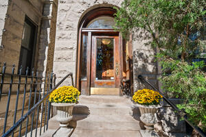 Building exterior and shared front entrance