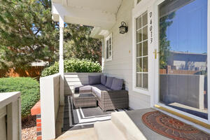 Shaded back porch