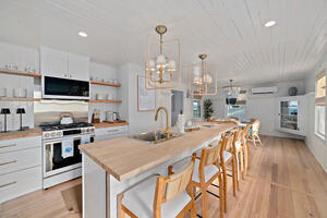 open kitchen area