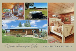 1 BR beautiful country cabin W/ HOT TUB!