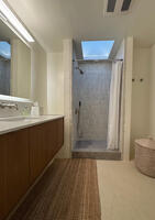 Hall Bathroom with skylight above the shower