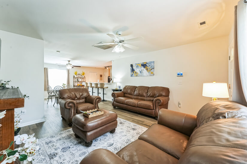 Large family room board games available