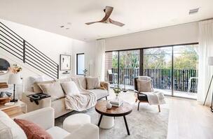 Living area with open-floor concept