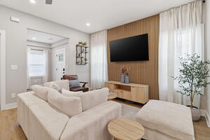 Open Concept Living Room w/ Smart TV