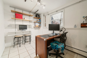 Home Office / Flex Room Alternate View with Shelving and Wor