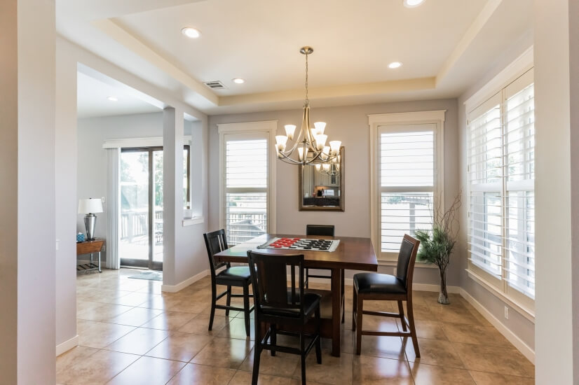 Dining room with views of the countryside and cows!