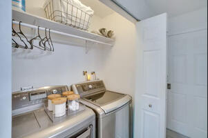 Upstairs washer and dryer