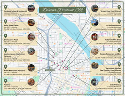 Map of nearby restaurants