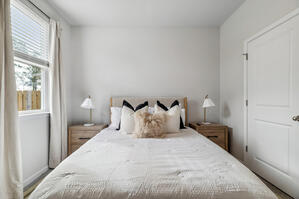 Cozy Mozter Wingback Bed with vibrant, modern decor