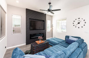 Fireplace/Smart Tv in Family Room