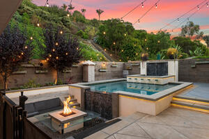 Stunning HGTV-designed resort backyard.