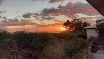 sunset from lanai